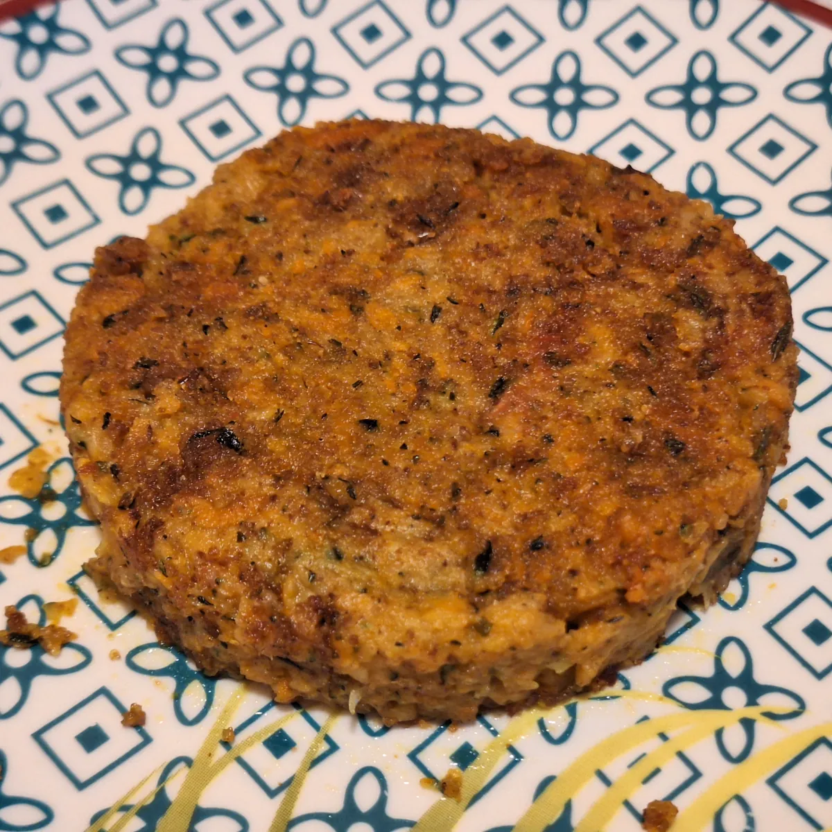 Burgers de légumes (carotte, courgette, pomme de terre) au moule