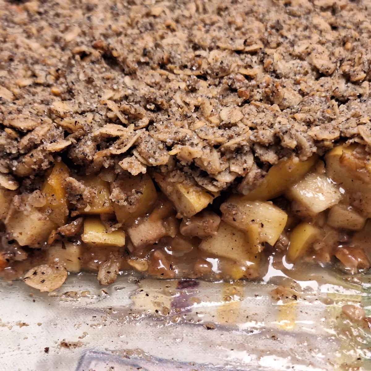 Crumble alla frutta con farina di grano saraceno, 100% vegetale