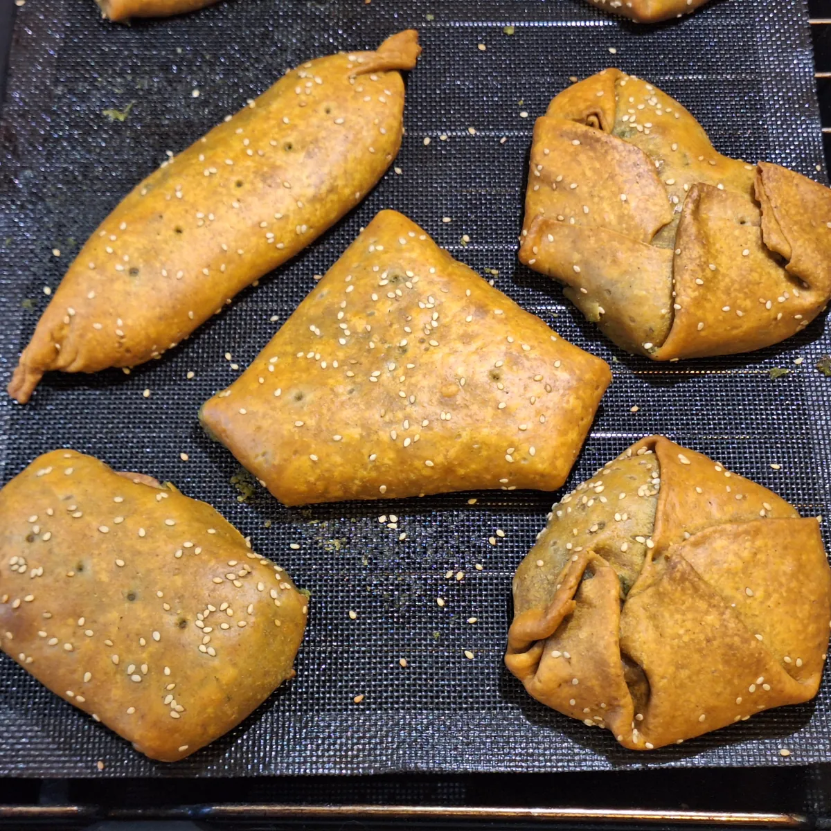 Savoury Parmesan and Spinach Parcels
